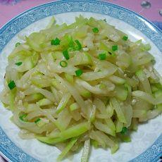 葫芦瓜拌的吃,美味凉拌新体验